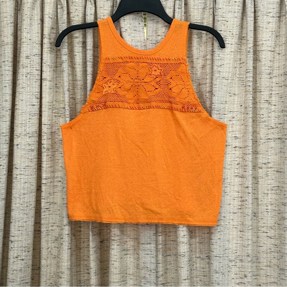 We The Free - Free People Window Crochet Tank Top - Small